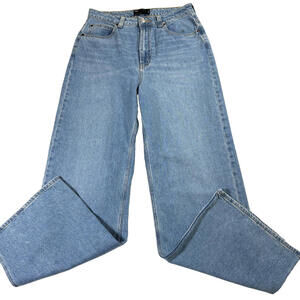 ASOS Design Baggy Jeans Mens 28x32 Light Wash Wide Leg Y2K Skate Grunge Denim